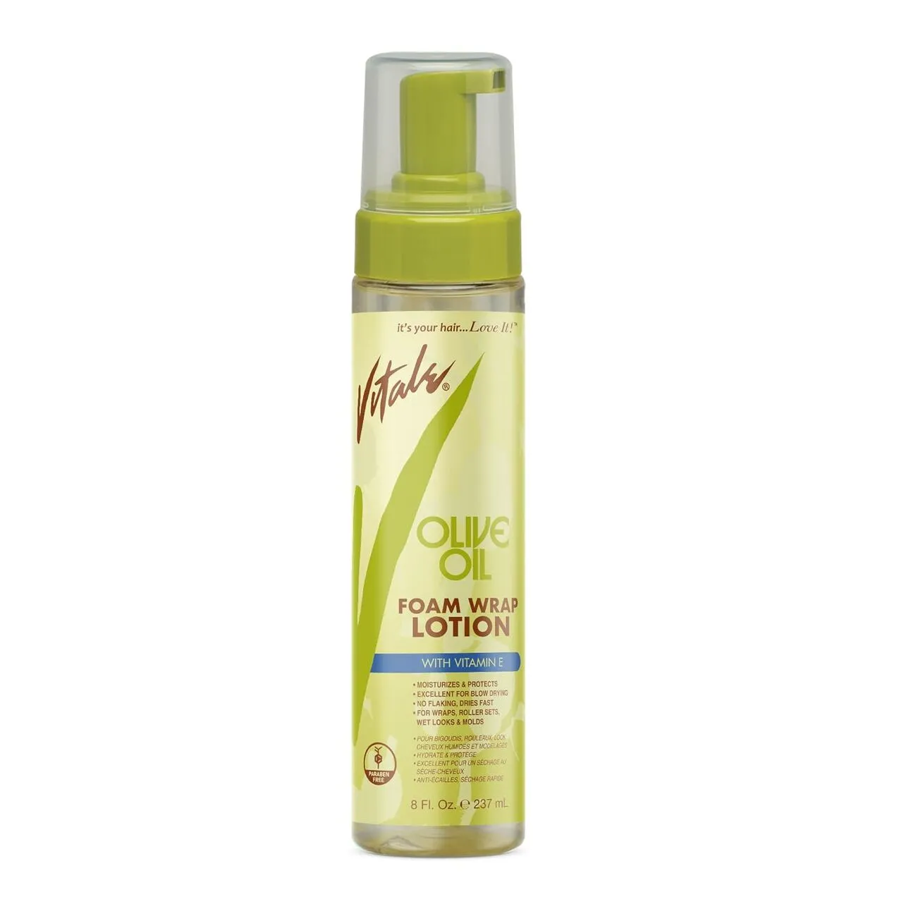 Vitale Olive Oil Foam Wrap Lotion 8Oz 237Ml